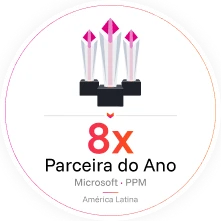 8x Parceira do Ano Microsoft em PPM na América Latina